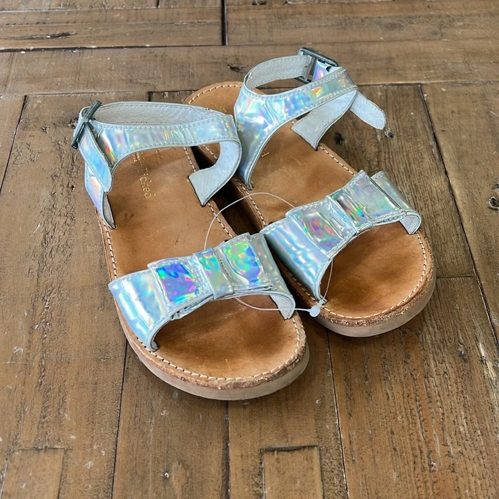 Freshly picked Holographic Sandals with Bow